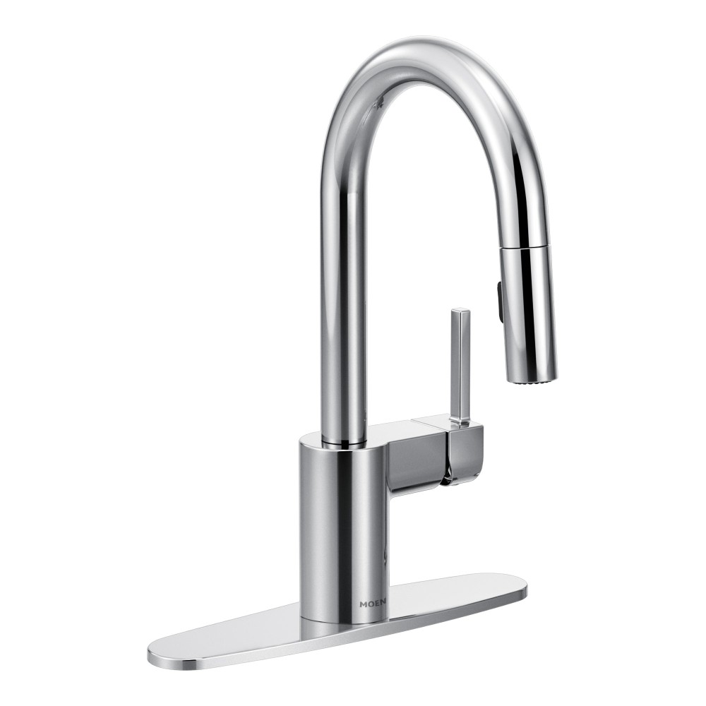 Moen Align Chrome one-handle high arc pulldown bar faucet | Bradshaw ...